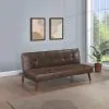Coaster Fine Furniture 360237 Jenson - Upholstered Tufted Convertible Sofa Bed - Dark Coffee