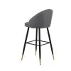 New Classic SAF199-BS-GRY New Classic SAF199-BS-GRY Oliver - Vegan Leather Bar Chair (Set of 2) - Gray