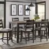 Intercon BE-TA-4278G-BWA-C Beacon - Counter Table - Charcoal / Walnut