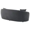 CoasterEveryday 504844 Brookside - Velvet Upholstered Curved Sofa - Dark Gray