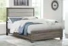 Coaster Fine Furniture 223341KE Wright - Upholstered Eastern King Bed - Brown Oak