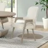 New Classic D4128-25 Gwendolyn - Upholstered Arm Chair (Set of 2) - Cerused Taupe