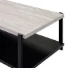 New Classic T4138-3P-LGY Linea - 3 Piece Occasional Set (1 Coffee & 2 End Tables) - Light Gray