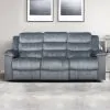 New Classic U1816-30-GRY New Classic U1816-30-GRY Willow - Sofa With Dual Recliner - Gray