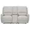 Coaster Fine Furniture 610522P Sylmar - Chenille Upholstered Power Reclining Loveseat - Dove Gray