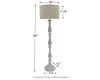 Ashley Furniture L235341 Bernadate - Poly Floor Lamp - Whitewash