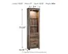 Ashley Furniture W446-24 Trinell - Pier - 2-drawers - Brown