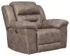 Ashley Furniture 3990598 Stoneland - Power Rocker Recliner - Light Brown
