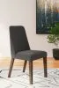 Ashley Furniture D615-02 Lyncott - Dining Uph Side Chair (Set of 2) - Charcoal / Brown