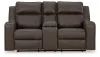 Ashley Furniture 6330694 Lavenhorne - Dbl Rec Loveseat W/Console - Granite