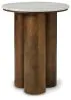Ashley Furniture A4000623 Henfield - Accent Table - Beige / Brown