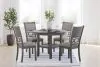 Ashley Furniture D425-225 Wrenning - Dining Room Table Set (Set of 5) - Gray