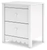 Ashley Furniture EB1810-292 Hallityn - Two Drawer Night Stand - White