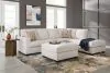 Ashley Furniture 24305/66/17/08 Ashley Furniture 24305/66/17/08 Aviemore - 3 Pc. - 2-Piece Sectional With Raf Corner Chaise, Ottoman - Stone