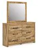 Ashley Furniture PCB1580B1 Ashley Furniture PCB1580B1 Maystonna - Dresser And Mirror - Brown