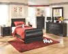 Ashley Furniture B128B5 Ashley Furniture B128B5 Huey Vineyard - Twin Sleigh Bed - Black