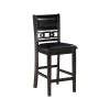 New Classic D1701-542-EBY New Classic D1701-542-EBY Gia - 5 Piece Square Counter Dining Set (Table & 4 Chairs) - Black