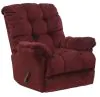 Jackson Furniture Industries 47372-1765/40 Jackson Furniture Industries 47372-1765/40 Nettles - Chaise Rocker Reclining With Deluxe Heat/Massage - Merlot