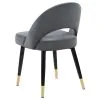 CoasterEssence 192542 Lindsey - Upholstered Dining Side Chair (Set of 2) - Gray