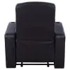 CoasterEssence 600001 Cyrus - Upholstered Track Arm Recliner - Black