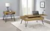 CoasterEssence 723367 Fanning - Engineered Wood Side End Table - Golden Oak