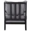 CoasterElevations 903824 Blanchett - Upholstered Bobbin Accent Chair - Gray And Black