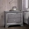 Furniture of America CM7579N Alanis - Nightstand - Light Gray