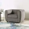Furniture of America FM61001GY-CH Verdal - Chair - Charcoal Gray