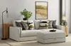Jackson Furniture Industries 2405/36/37/77/3-11 Jackson Furniture Industries 2405/36/37/77/3-11 Trevor - 2 Piece Extra Deep Oversized Sofa With 1 Included Storage Cocktail Ottoman - Chalk