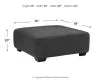 Benchcraft® 2862008 Ambee - Oversized Accent Ottoman - Slate