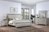 New Classic 00-B3941-34N New Classic 00-B3941-34N Silver Sands - 5/0 Queen 4 Piece Bedroom Set (Bed, Dresser, Mirror, Nightstand) - Gray