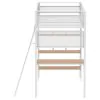 Coaster Fine Furniture 460332WHTB1 Campus - Twin Posts, Front & Rear Guard Rails, Ladder, tube For Part Shelf, Box 1 of 2 - Matte White