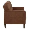 Coaster Fine Furniture 509972 Bowen II - Fabric Upholstered Track Arm Loveseat - Rust