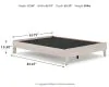 Ashley Furniture EB1864-113 Ashley Furniture EB1864-113 Socalle - Queen Platform Bed - Light Natural