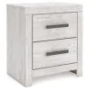 Ashley Furniture B3788-92 Cayboni - Two Drawer Night Stand - Whitewash