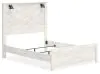 Ashley Furniture B1190/31/36/44/57/54/98 Gerridan - 6 Pc. - Dresser, Mirror, Chest, Queen Panel Bed with Sconces - White