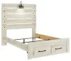 Ashley Furniture B192B33 Ashley Furniture B192B33 Cambeck - Full Panel Bed With 2 Storage Drawers - Whitewash
