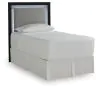Ashley Furniture PCB1115-53 Ashley Furniture PCB1115-53 Maeling - Twin Upholstered Panel Headboard - Black / Gray