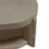Liberty Furniture 674-OT1011 Liberty Furniture 674-OT1011 Affinity - Oval Cocktail Table - Dusty Taupe / Concrete Tops