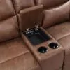 New Classic U5985-25-BRN New Classic U5985-25-BRN Ryland - Console Loveseat With Dual Recliners - Brown