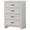 CoasterEveryday 207055 Brantford - 4-Drawer Bedroom Chest - Coastal White
