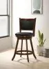 CoasterEssence 101919 Broxton - Upholstered Swivel Counter Chair (Set of 2) - Chestnut