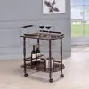 CoasterEveryday 3512 Palmer - 2-Tier Rectangular Wood Bar Cart - Merlot