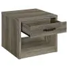Coaster Fine Furniture 707727 Felix - 1-Drawer Engineered Wood Side End Table - Gray Driftwood