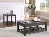 CoasterEssence 722287 Cliffview - 1-Shelf Square Wood Side End Table - Gray