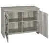 CoasterEveryday 950785 Enoch - 2 Door Engineered Wood Accent Cabinet - Gray Driftwood