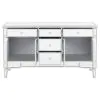CoasterElevations 950849 Duchess - 5-Drawer Mirrored Storage Accent Cabinet - Silver