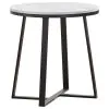 Coaster Fine Furniture 723238-S2 Hugo - 2 Piece Faux Marble Coffee And End Table Set - White