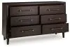 Benchcraft® B611-31 Dantenton - Dresser - Merlot