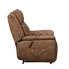 New Classic U5854-16P2-BRN Kyra - Auto Glider Recliner With Power Headrest & Footrest - Saddle